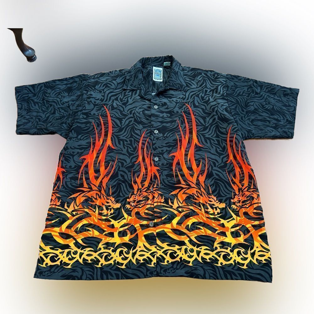 Tribal Dragon Hawaiian Shirt